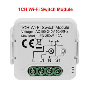 Sistema de automatización del hogar al mejor <span class=keywords><strong>precio</strong></span>, Tuya aplicación inteligente, módulo de interruptor Wifi de iluminación eléctrica inteligente de 1 canal - Product Image 4