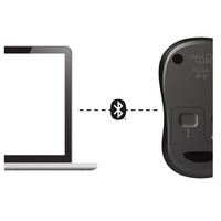 Logitech M240 Mouse nirkabel Bluetooth, tetikus kantor tanpa kabel bisu bisnis rumah untuk bisnis 100%