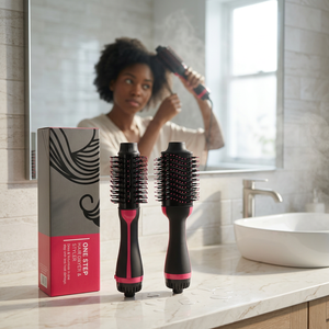 Brosse Soufflante Électrique Professionnelle à Têtes Amovibles – Sèche-Cheveux Coiffant et Volumisant en une seule étape – Lifting des Racines, Lissage et Volume – Résultat Salon - Product Image 1