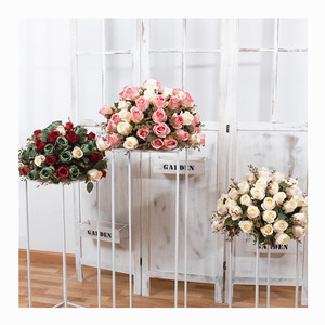 LY18 Centres de table de mariage 40-50cm Blanc Rose <span class=keywords><strong>Rouge</strong></span> Bleu Boule de fleurs pour décoration de fête de mariage - Product Image 1