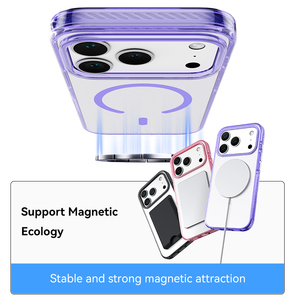 Coque de téléphone magnétique transparente mate antichoc JOYPORODO B546 Crystal Series pour iPhone 17 18 Pro Max – Étui rigide mince et tendance - Product Image 3