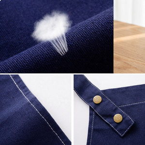 <span class=keywords><strong>Delantal</strong></span> de Lona Impermeable y Resistente al Aceite, Duradero con Bolsillos Dobles, Logotipo Personalizado, para Cocina, Restaurante, Cocción y Trabajo, Ajustable - Product Image 2