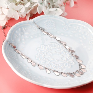 Nouveau design populaire, bijoux en forme de gouttes d'eau, collier pendentif en acier inoxydable plaqué or 18 carats, mode exotique - Product Image 5