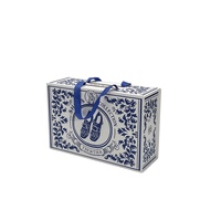 Boîte magnétique pliable personnalisable avec gaufrage, en matériaux recyclés, pour le rangement et l'emballage de vêtements, sous-vêtements, chaussures, fourrures et chaussettes