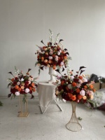M-FB136 Vente en gros de boules de fleurs roses, arrangements floraux de scène, centre de table, décoration de mariage