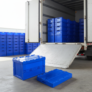 Cajas <span class=keywords><strong>de</strong></span> Almacenamiento Plegables <span class=keywords><strong>de</strong></span> Plástico para Centro <span class=keywords><strong>de</strong></span> <span class=keywords><strong>Logística</strong></span> <span class=keywords><strong>de</strong></span> Comercio Electrónico, Aptas para RFID, Apilables, para <span class=keywords><strong>Logística</strong></span> <span class=keywords><strong>Inversa</strong></span> - Product Image 1