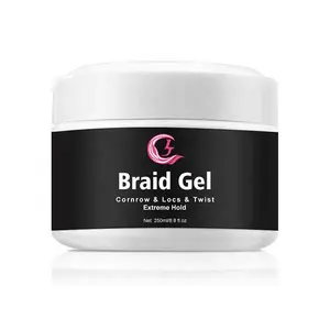 CLJ bán buôn cạnh kiểm soát sáp cho 4C tóc nhãn hiệu riêng mạnh mẽ giữ loc và Tacky ngón tay tốt nhất Braid gel cho tóc tự nhiên