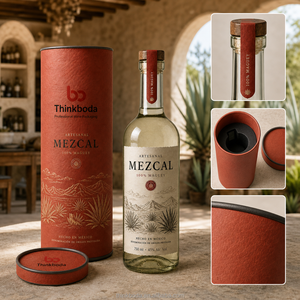 Caja de Almacenamiento Vertical para <span class=keywords><strong>Mezcal</strong></span> en Forma de Tubo de Papel, Tapa Extraíble, Cavidad Interior Vací<span class=keywords><strong>a</strong></span>, para Regalos Temáticos Mexicanos - Product Image 4