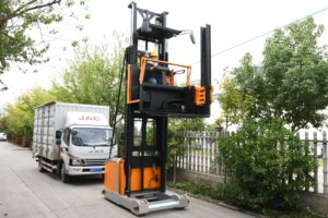 รถยกสามทาง Man VNA สำหรับทางเดินแคบมาก รถยกแบบ 4 ล้อขับเคลื่อน ยางโพลียูรีเทน ใช้ได้ทั้งภายนอก/ภายในอาคาร รับน้ำหนัก 1.5 ตัน 1.6 ตัน แบบรถบรรทุกสามทาง - Product Image 4