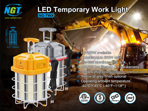 Lampe de travail portable avec cordon de 10 pieds, projecteur étanche pour garage, atelier, chantier, éclairage intérieur et extérieur - Product Image 2