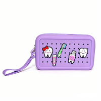 Nouveauté Chinfai : Porte-monnaie en silicone personnalisé pour Noël, avec fermeture éclair, petit portefeuille mignon, sac en silicone