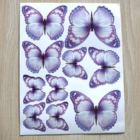 Qudoo Party Schmetterling Goldfolie & Perlen Kuchendekoration Trendige Instagram-Inspirierte Kindertorten-Dekoartikel