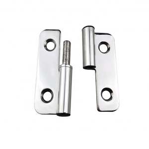 Bisagras de acero inoxidable desmontables y extraíbles de cuatro pulgadas con superficie pulida de espejo utilizada para puertas de armarios de cocina de caja de herramientas - Product Image 1