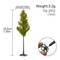 Arbre modèle en pin pour maquettes HO, OO, N, pour modélisme ferroviaire, table de sable, diorama architectural, fournitures de paysage DIY