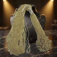 Colliers en chaîne torsadée universelle réglable plaquée or 18 carats de haute qualité, style serpent, vente en gros