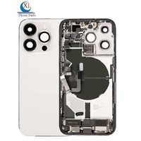 Boîtier complet avec câble flexible et petites pièces de rechange pour iPhone 17 16 15 14 13 12 11 Plus Pro Max