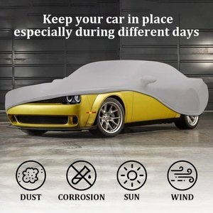 Fundas para Autos Dodge Challenger, de Terciopelo Elástico, Protección contra el Polvo, para Garaje Subterráneo o Exhibición - Product Image 4
