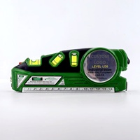 Niveau laser infrarouge 3 en 1 alimenté par batterie multifonctionnel DEWEN avec règle en acier ligne droite croisée FIXTA