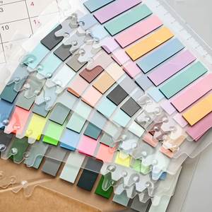 200 Hojas de Etiquetas Adhesivas Transparentes de PET, Resistentes al Agua, de Colores Brillantes, Escribibles, para Marcar Páginas, Blocs de Notas para Libros - Product Image 3