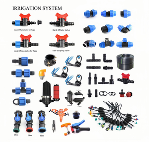 Kit d'irrigation goutte à goutte automatique en plastique GREAT IRRIGATION 4/7 mm avec 40 émetteurs réglables à 8 trous, connecteurs en T et micro-tubes à piquets - Product Image 4