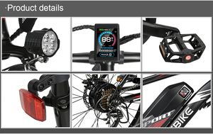 Vélo de montagne électrique 350D 24 pouces, livraison gratuite depuis un entrepôt UE, EBE2 EBIKE - Product Image 3