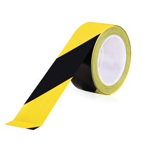 Bande d'avertissement de sécurité en Pvc, mm, aquarium, route, noir, <span class=keywords><strong>jaune</strong></span>, haute viscosité - Product Image 1