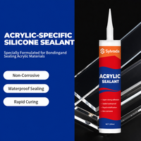 Scellant en silicone acrylique de 300 ml pour lettres, boîtes, étagères, vitrines et meubles en acrylique