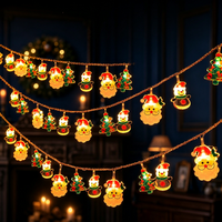 Individuelle LED-Weihnachtsbeleuchtung, Acryl-Weihnachtsmann-Schneemann-Weihnachtsbaum-förmige Lichterketten für Feiertags- und Heimdekoration