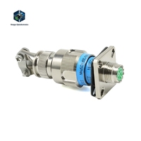 Connecteur circulaire mâle-femelle D38999/26FA35PN D38999/20FA35PN D38999, série MIL-DTL-38999 III, prise électrique à 6 broches