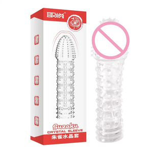 Disponibile: Manicotto per pene con denti <span class=keywords><strong>di</strong></span> lupo e spine in cristallo, modello Qinglong Tigre Bianca, per adulti - Product Image 3