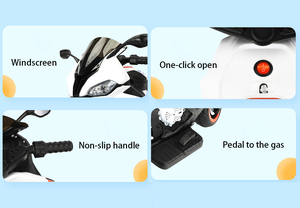 Nouvelle moto électrique à 3 roues pour enfants, tricycle en plastique à batterie, véhicule jouet pour bébé à conduire - Product Image 4