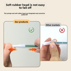 Dispenser per Medicinali per Animali Domestici, Comodo Bastoncino per Somministrazione di Pillole e Compresse di Calcio, con Iniezione d'Acqua Integrata, in Plastica per Gatti e Animali - Product Image 5
