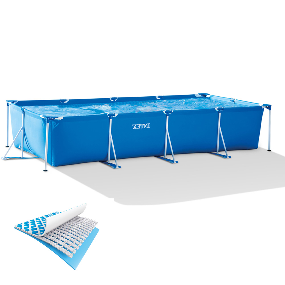 INTEX 28273 4,5 м X 2,2 м X 0,84 м рыбный ПВХ прямоугольный каркас над землей семейный бассейн
