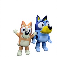 Mascotte de chien gonflable personnalisée mignonne en PVC, modèle de personnage de dessin animé géant gonflable - Imperméable et durable