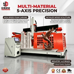 Mesin Router Pembentuk Papan Selancar 5 Axis 3D untuk Kayu, Busa, EPS, Styrofoam, Polistirena, Poliuretana, Mesin Pengukir - Product Image 1