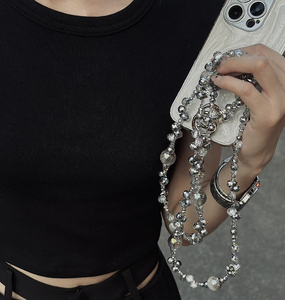 สายคล้องโทรศัพท์สายคล้องคริสตัลห่วงโซ่โทรศัพท์กระเป๋าห่วงโซ่ตกแต่งสายคล้องโทรศัพท์สุดหรู - Product Image 6