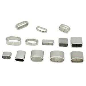 Anneaux de positionnement ovales en acier inoxydable Anno Jewelry, sans soudure, accessoires de bijouterie DIY pour la fabrication de bracelets - Product Image 1