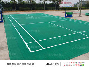 Baldosas entrelazadas de PP/<span class=keywords><strong>TPV</strong></span> de la <span class=keywords><strong>mejor</strong></span> calidad, color azul, con almohadillas para pistas de bádminton - Product Image 6