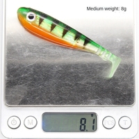 Leurre souple flottant en PVC 5 couleurs Hessen HSS030 pour la pêche au snapper, au bar et à la truite - Tailles 9cm/8g et 12cm/20g pour la pêche en lac et en rivière