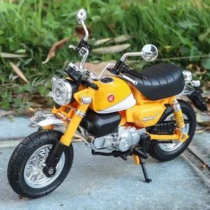 Modèle <span class=keywords><strong>de</strong></span> moto miniature 1/12 Ho Little Monkey en alliage métallique moulé sous pression et plastique, avec lumières, cadeau unisexe pour enfants, roues mobiles - Product Image 3