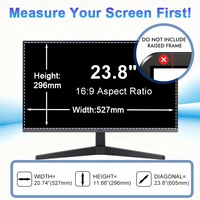 Filtro de Pantalla de Privacidad Bidireccional Anti-Espionaje, Anti-Reflejos y con Bloqueo de Luz Azul para Monitor de Escritorio Samsung de 23.8 Pulgadas 16:9