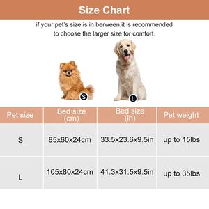 Moderne vilt honden orthopedische <span class=keywords><strong>bed</strong></span>, wasbaar, afneembare hoes, orthopedische hondenbed voor grote honden - Product Image 2