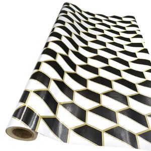 Sols Linoléum Revêtement de sol Rouleau <span class=keywords><strong>Noir</strong></span> <span class=keywords><strong>Et</strong></span> <span class=keywords><strong>Blanc</strong></span> <span class=keywords><strong>Damier</strong></span> Feutre Support PVC Tapis 2 Couches Vinyle Revêtements Éponge Tapis Stratifié Mousse - Product Image 1