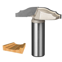 HUHAO Pisau Slotting Kayu 1/2 Shank, Pisau Lurus Dua Sisi, Mata Bor Router Kayu untuk Slotting