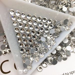 Yantuo SS20 non-hotfix untuk DIY kerajinan kuku pakaian sepatu tas kristal batu kaca Rhinestones grosir bulat Flatback - Product Image 2