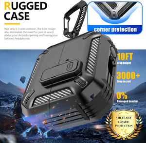 A prueba de golpes hebilla de bloqueo completo Anti caída protectora PC armadura dura <span class=keywords><strong>Funda</strong></span> para Samsung <span class=keywords><strong>Galaxy</strong></span> <span class=keywords><strong>Buds</strong></span> 3 3 Pro <span class=keywords><strong>Funda</strong></span> - Product Image 3