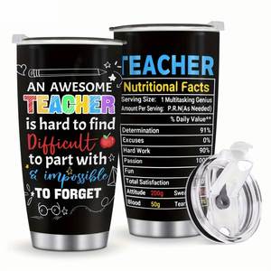 El Mejor Regalo para Enfermeras, Día del Enfermero, Taza Termo de Acero Inoxidable 304 de Doble Pared de 20oz con Aislamiento al Vacío, Ecológica, con Información Nutricional - Product Image 4