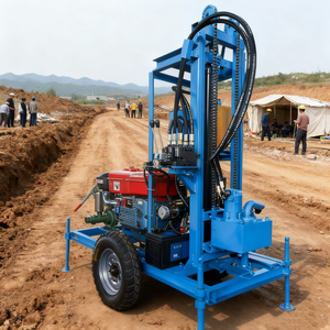 Spedizione Gratuita, Impianti di Perforazione per Miniere 200m 300m 500m, Macchina per Trivellazione di Pozzi d'Acqua - Product Image 1