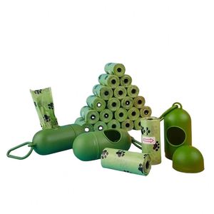 Grands sacs écologiques anti-fuite pour déjections canines, sacs poubelles biodégradables en plastique pour la gestion des excréments d'animaux - Product Image 1