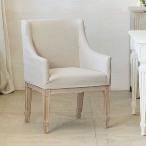 Silla de café de granja americana moderna, diseño de brazo inclinado de madera con funda de tela para salas de estar y restaurantes - Product Image 2